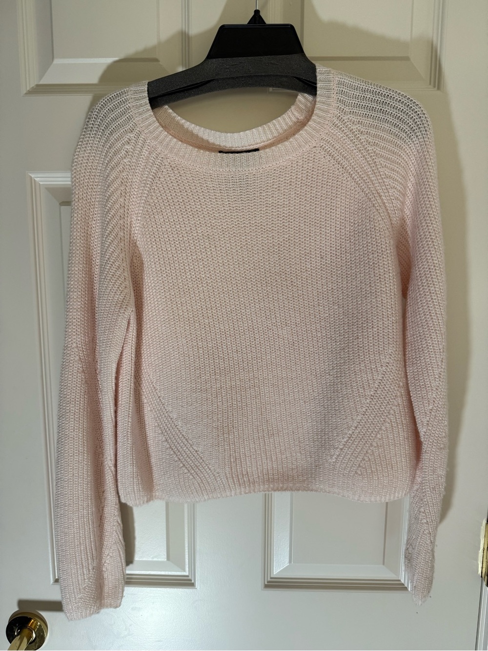 Aqua Pale Pink Crewneck Sweater